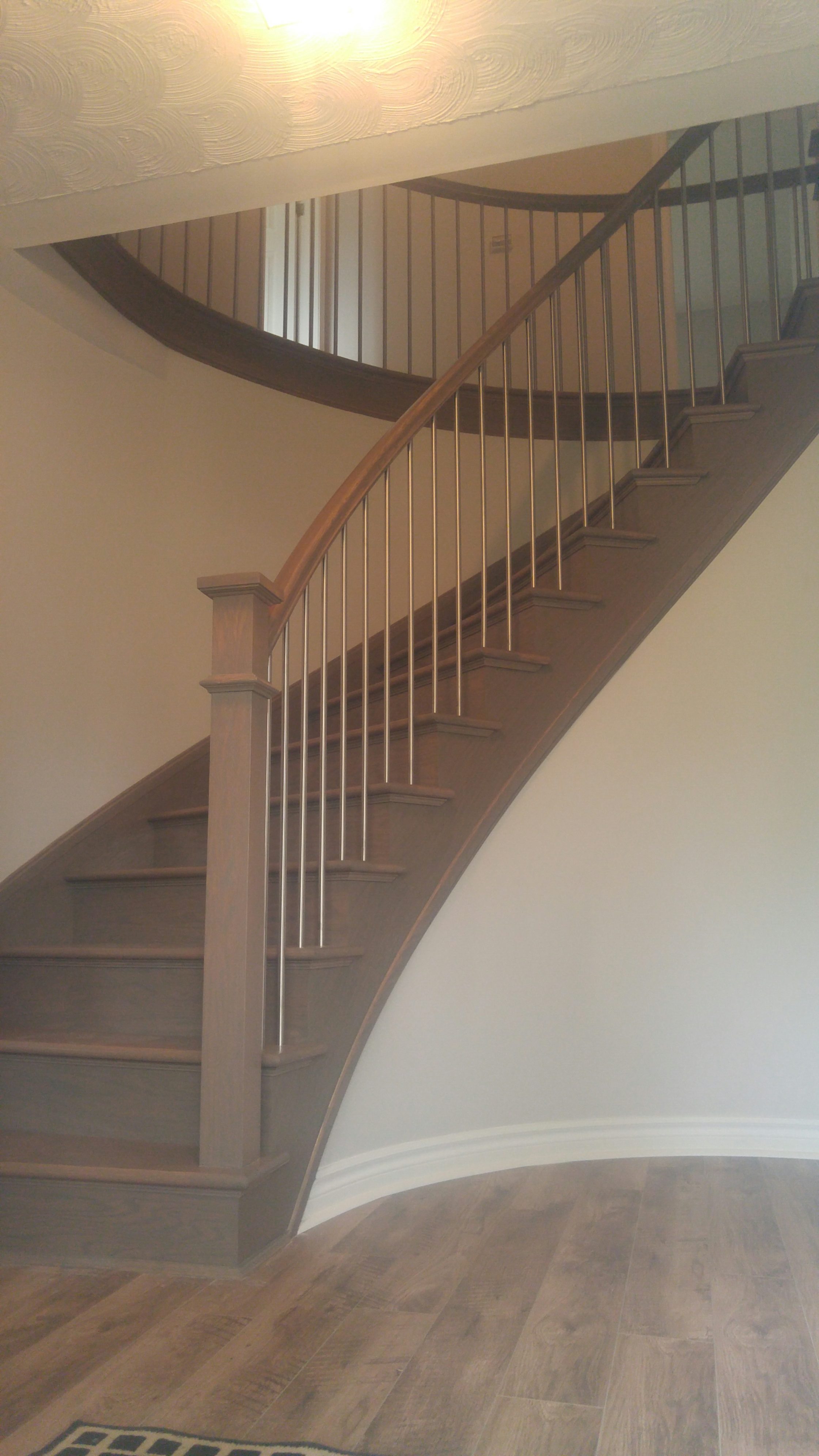 Curved Staircase installed by Scotia Stairs Limited
